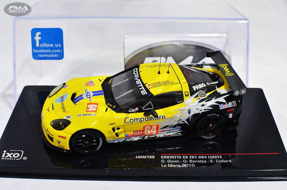 EMMANUEL COLLARD, OLIVER GAVIN, OLIVIER BERETTA 2010 CORVETTE RACING CHEVROLET CORVETTE C6 ZR1 1:43